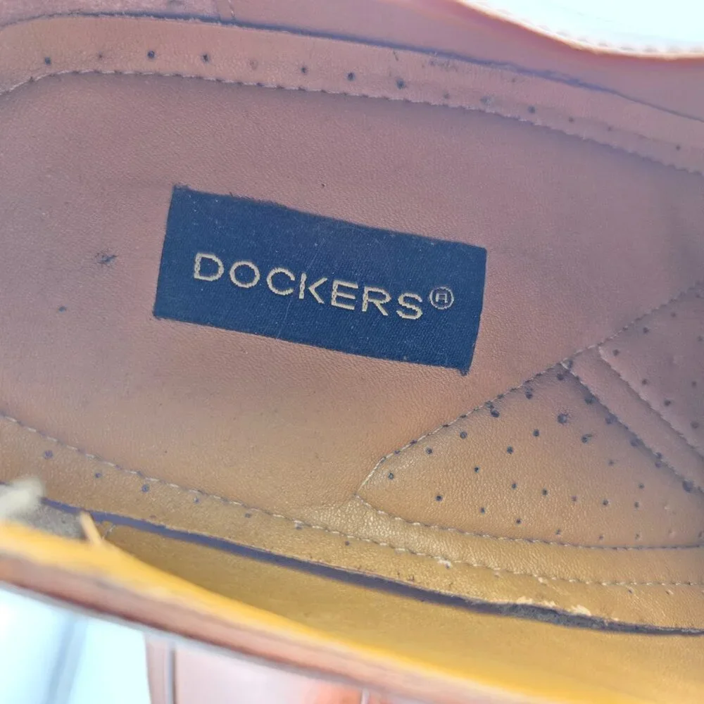 Dockers Men's Brown Leather Oxford Dress Shoes Size 13